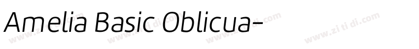 Amelia Basic Oblicua字体转换